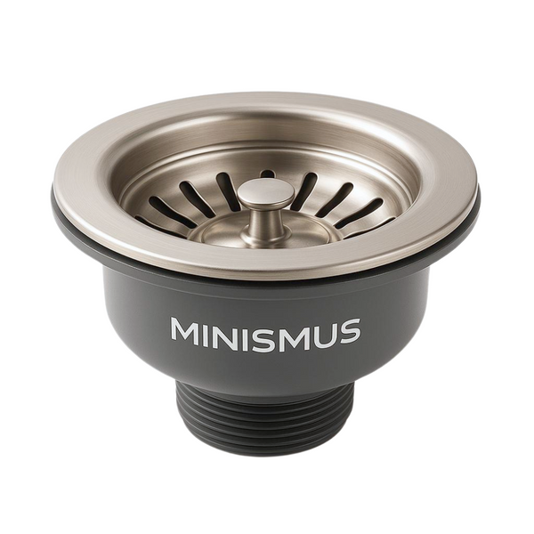 Desagüe de fregadero con tapón de cesta – Diámetro exterior de 110 mm, conexión G1 1/2