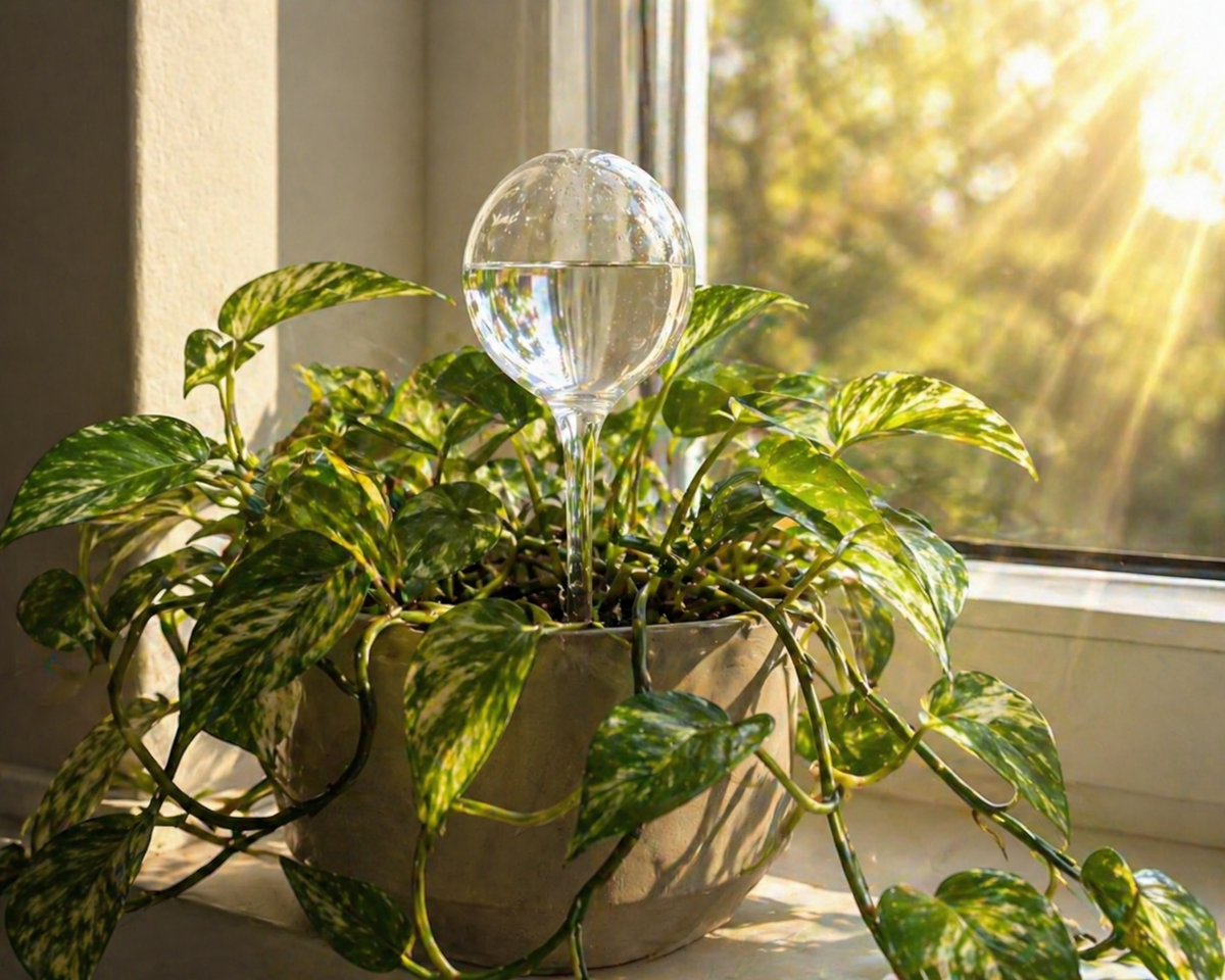 Watch out! Your glass watering globe can set your plant on fire