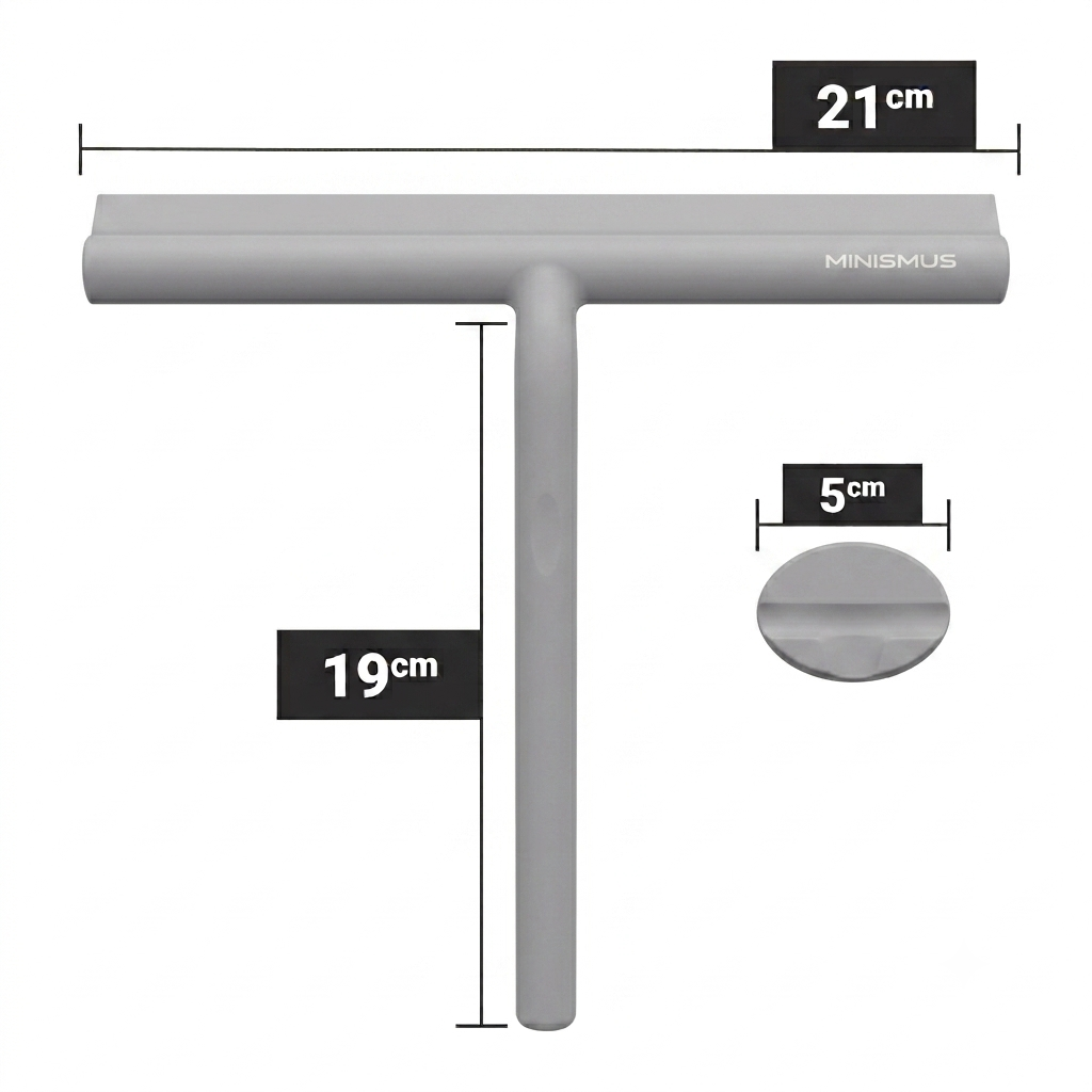 Compact Shower Squeegee with Magnetic Hook 21 cm