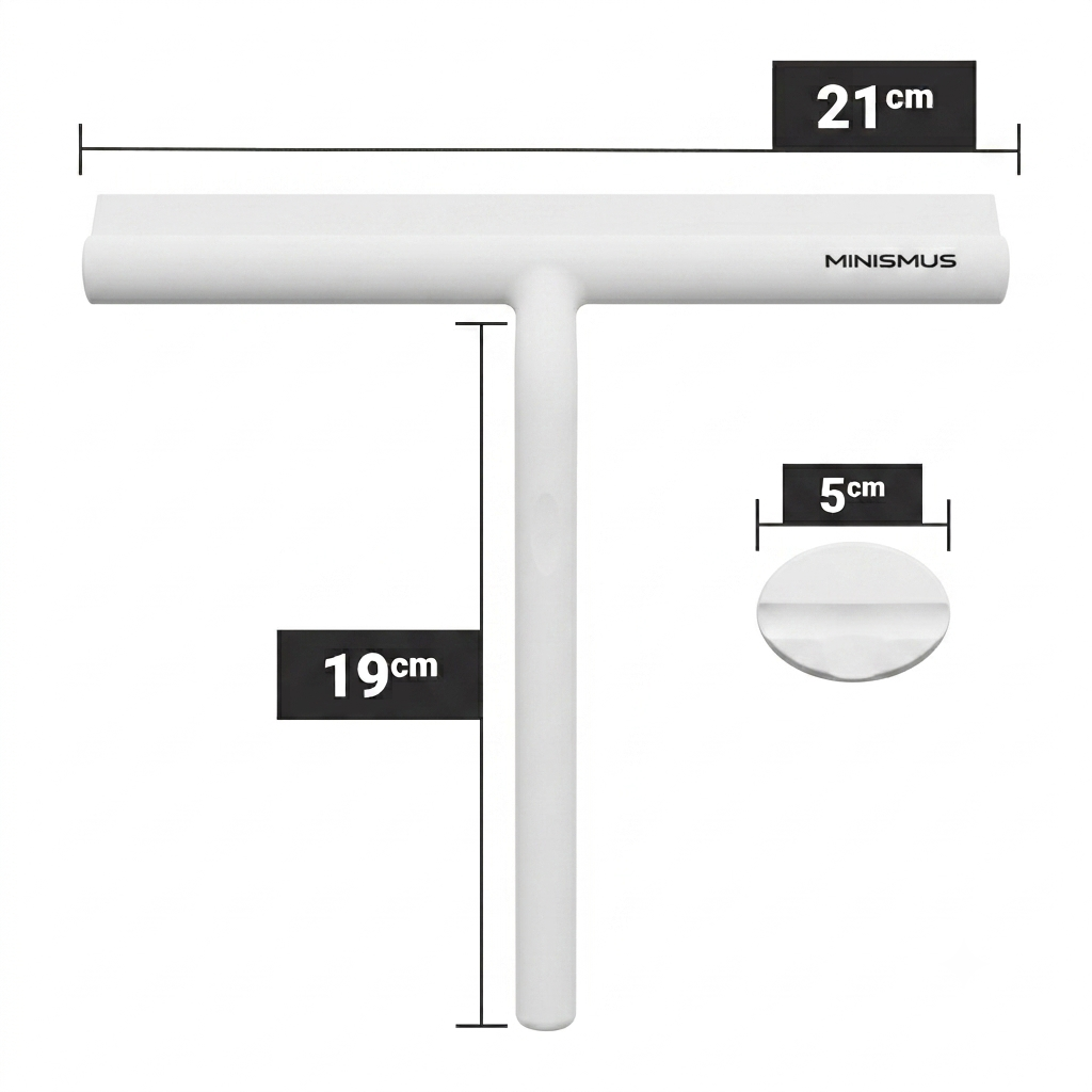 Compact Shower Squeegee with Magnetic Hook 21 cm