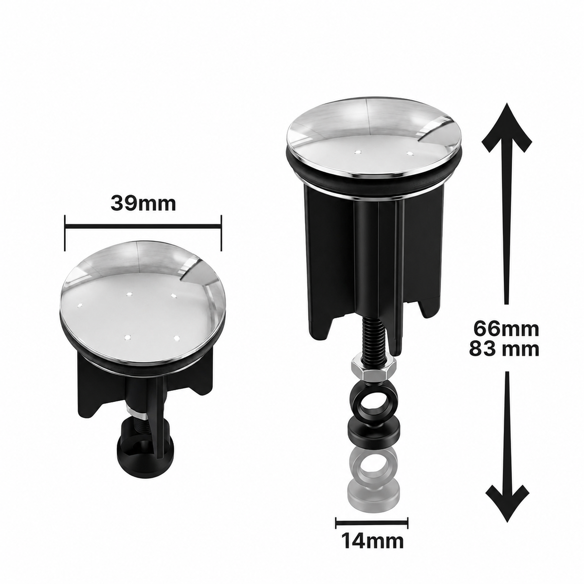 Sink & Bidet Drain Plug 40mm