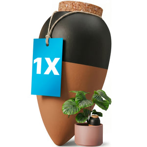 Dispensador de Agua para Plantas 450 ml | Riego Automático de Terracota para Plantas de Interior y Macetas
