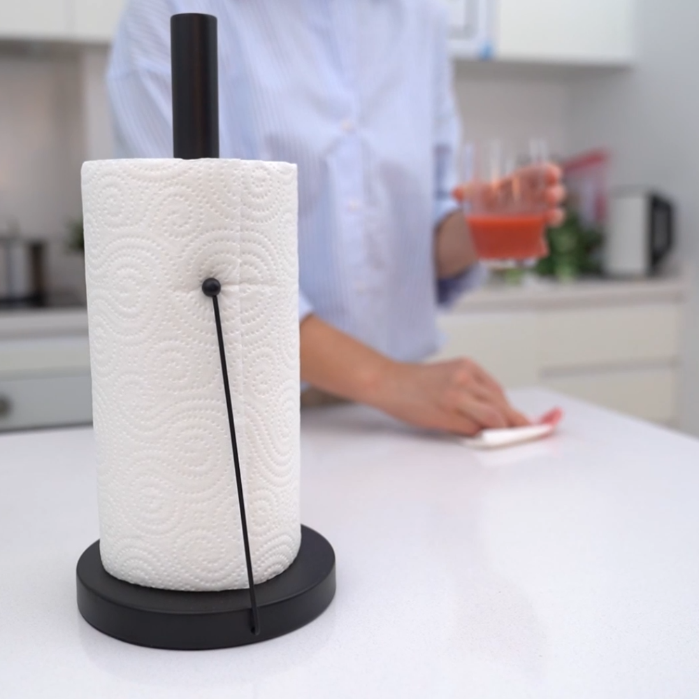 Küchenrollenhalter mit Anti-Abroll-Arm