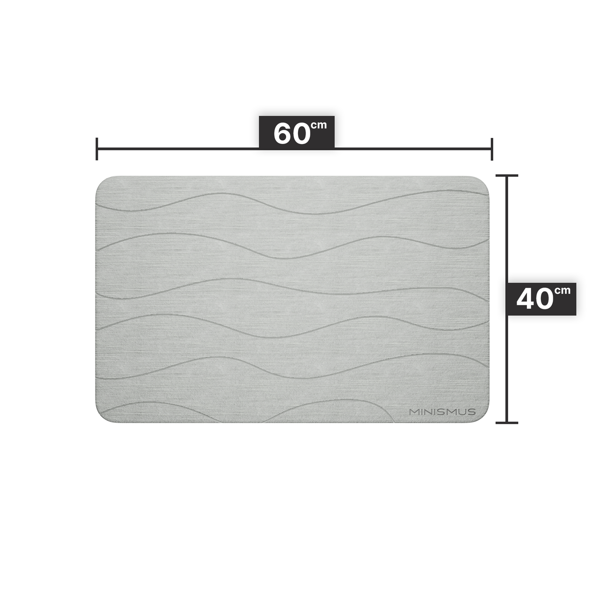Quick Dry Diatomite Bath Mat - 60x40cm