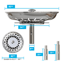 Sink Drain Plug for Kitchen Sink (82 mm)