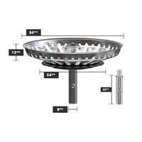 Colador de fregadero de cocina de 84 mm
