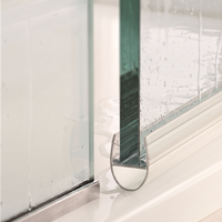 Shower Door Seal  D-Profile(2x 1 Meter)