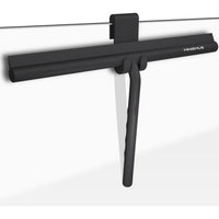 Extra Wide Shower Squeegee with Hanging Hook 33 cm - Black
