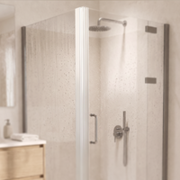 Vertical Shower Door Seal F-Profile 200 cm