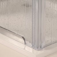 Vertical Shower Door Seal F-Profile 200 cm