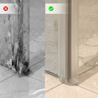 Vertical Shower Door Seal D-Profile 200 cm