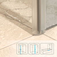 Vertical Shower Door Seal D-Profile 200 cm