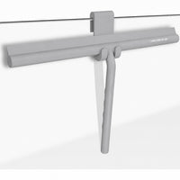 Extra Wide Shower Squeegee with Hanging Hook 33 cm - Gray