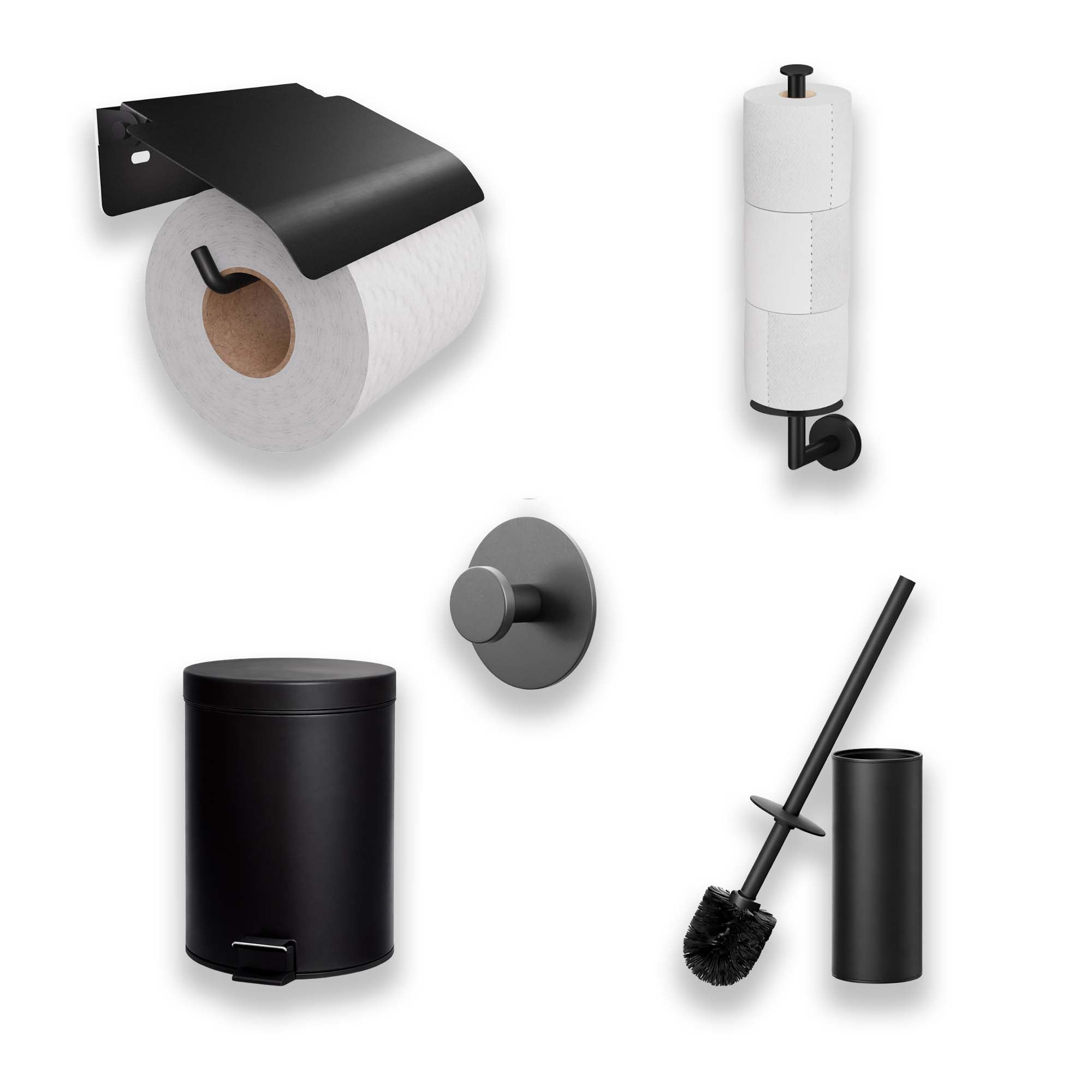 5 piece Toilet Accessories Set