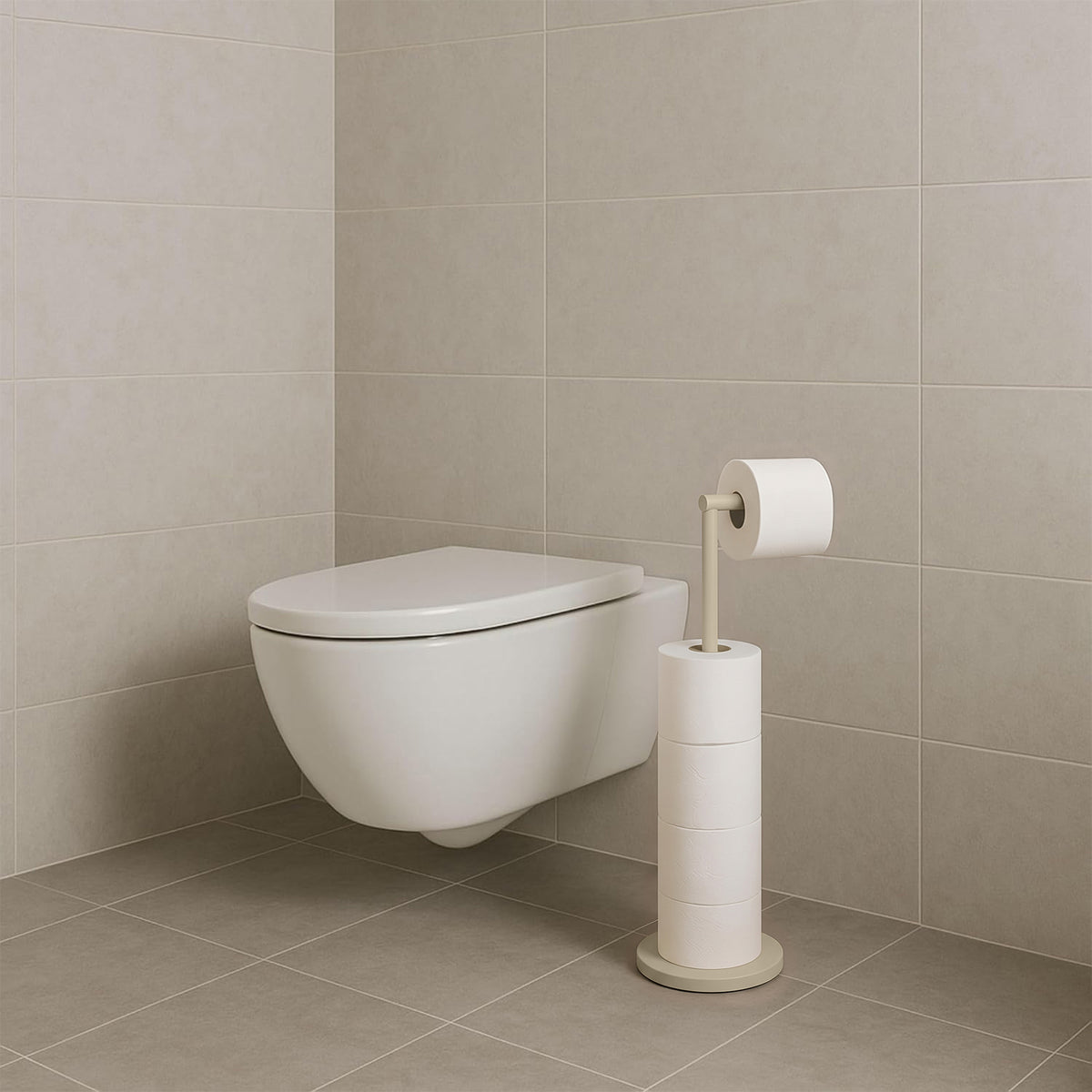 Toiletrolhouder Beige