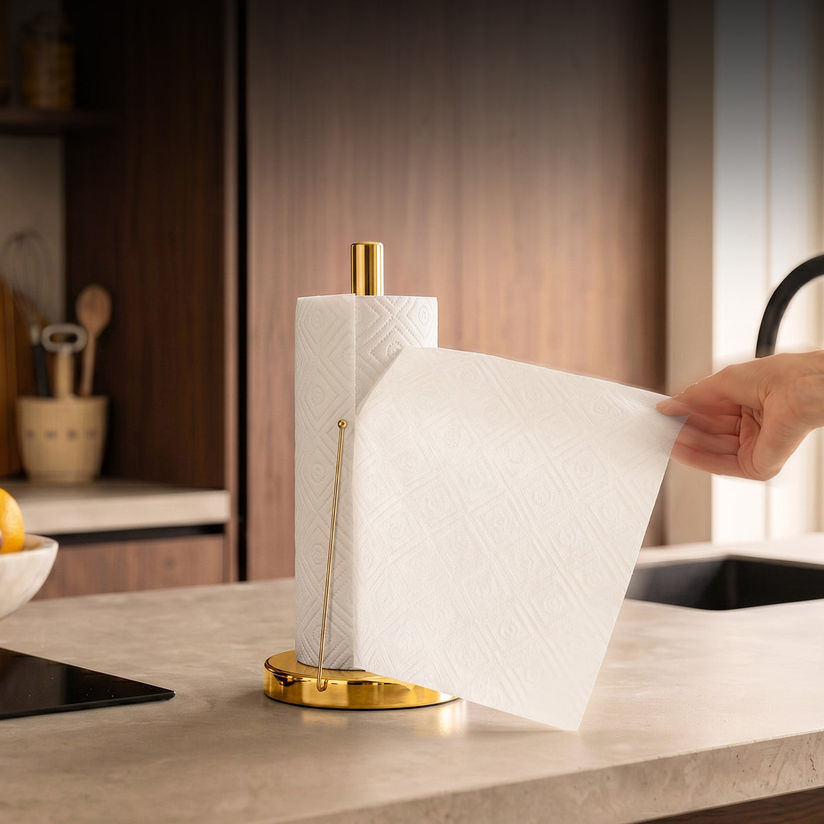 Glossy Gold - Paper Towel Holder