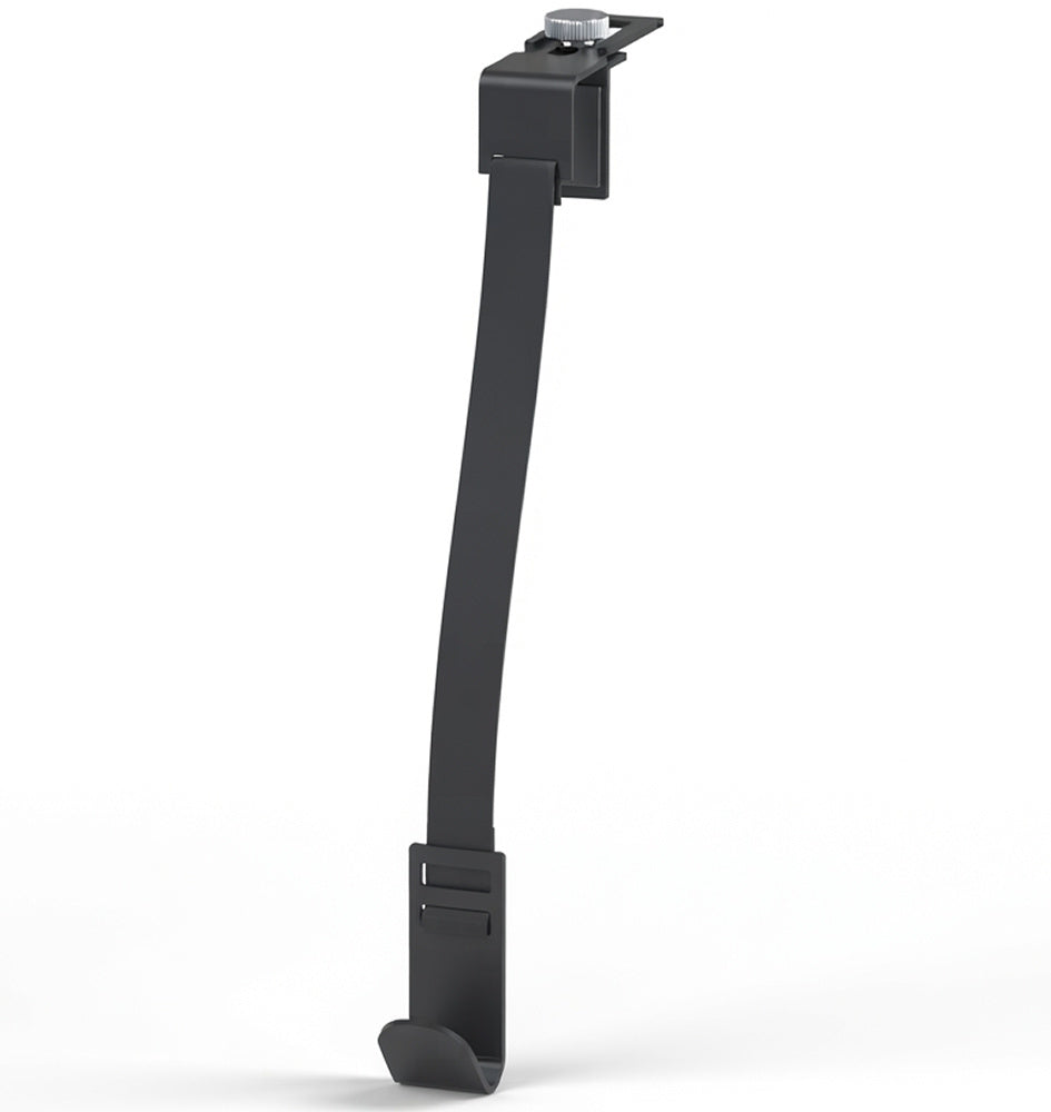 Minismus adjustable over-door wreath hook in black
