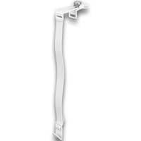 Minismus adjustable over-door wreath hook in white
