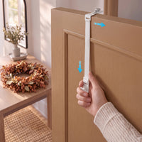 Minismus adjustable over-door wreath hook in white