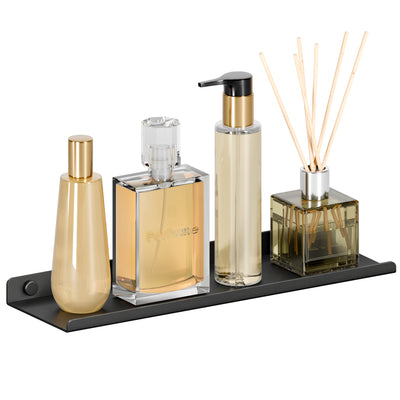 Floating Wall Shelf with Anti-Fall Edge, Rustproof and Space-Saving