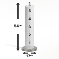 Standing Toilet Roll Holder for 5 Extra Rolls