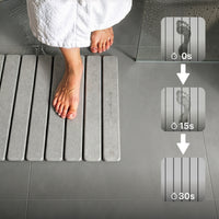 Alfombra de baño enrollable de diatomita de secado rápido (60 x 40 cm)