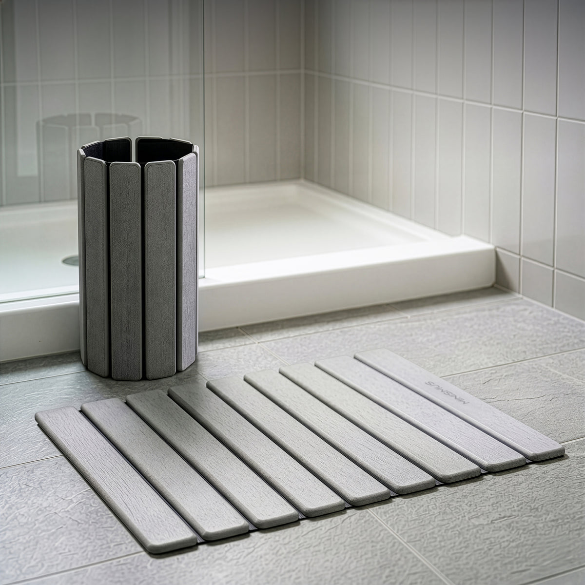 Alfombra de baño enrollable de diatomita de secado rápido (60 x 40 cm)