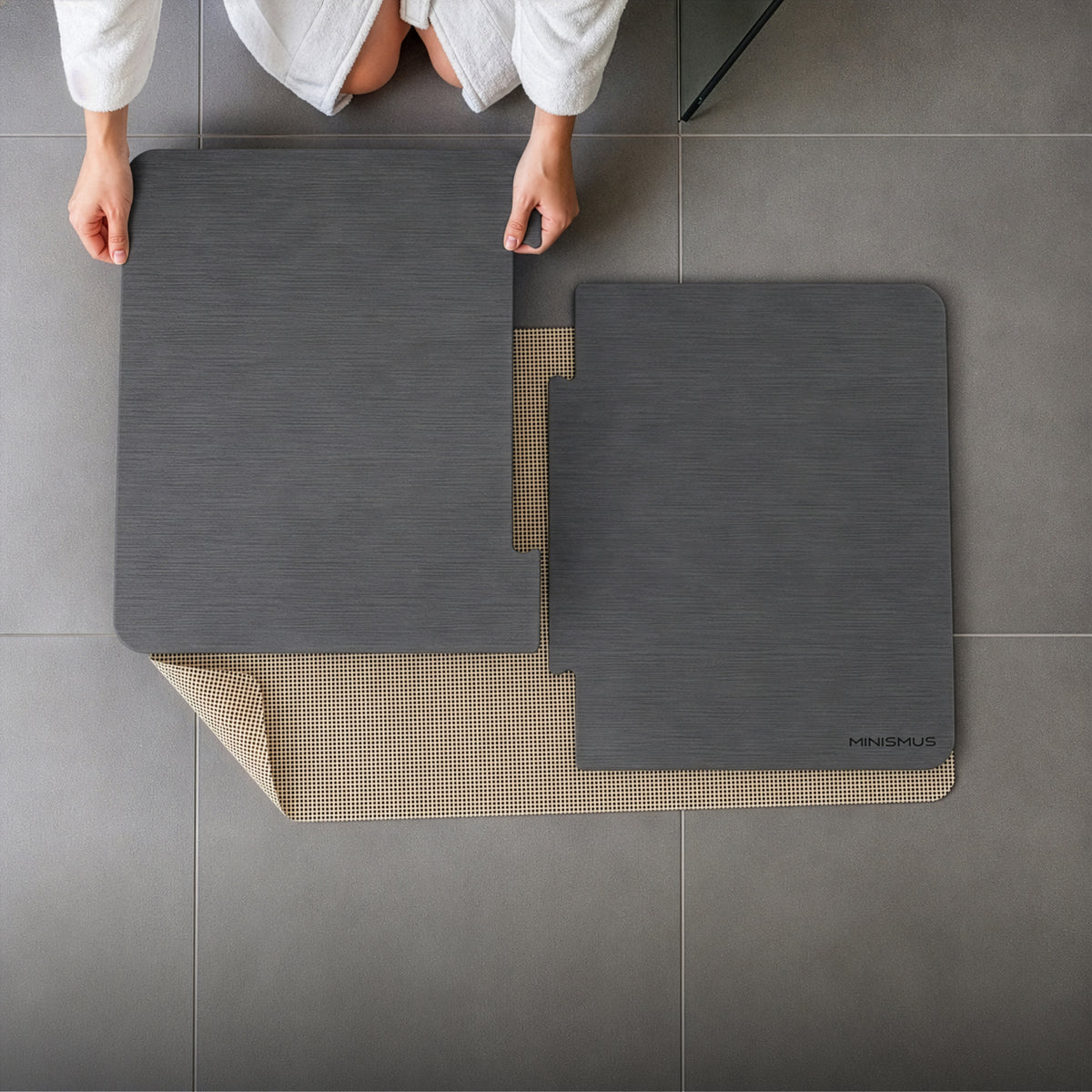 XXL Diatomit-Badematte 80×50 cm