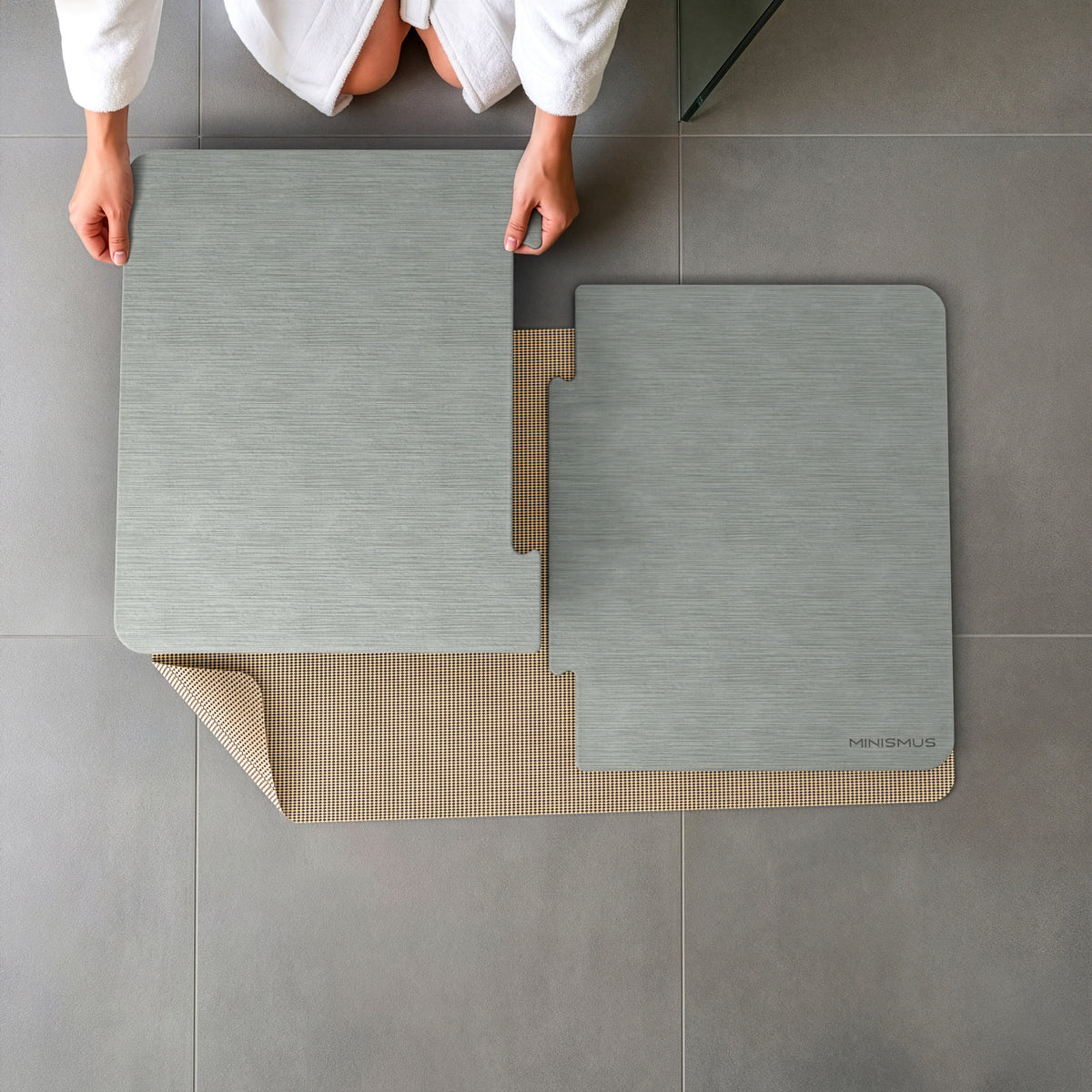 XXL Diatomit-Badematte 80×50 cm
