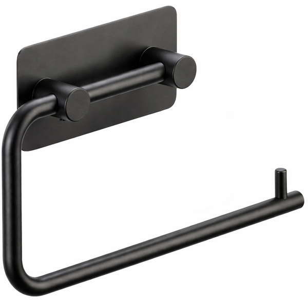 Toilet Roll Holder with No-Drill Installation, Stainless Steel, Matte Finish