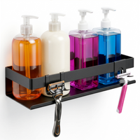 Estante de Ducha Compacto de Acero Inoxidable para Montaje en Pared