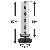Standing Toilet Roll Holder for 5 Extra Rolls