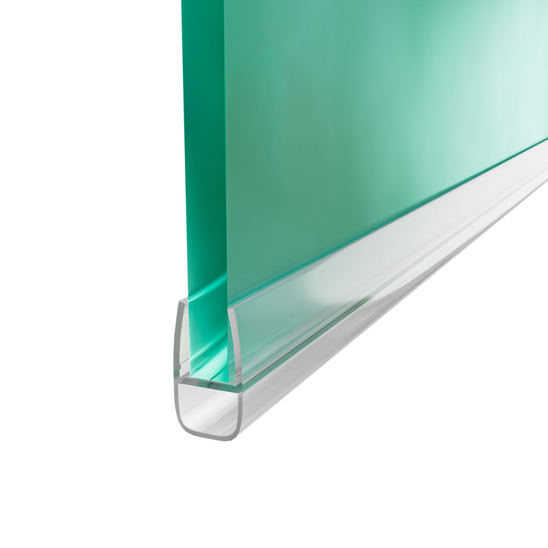 There are two common types of shower door seals: one designed for horizontal installation along the bottom edge of your door, and another for vertical installation along the side of your shower door.