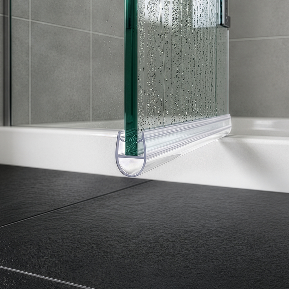 Shower Door Seal  D-Profile(2x 1 Meter)