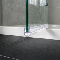 Shower Door Seal  D-Profile(2x 1 Meter)