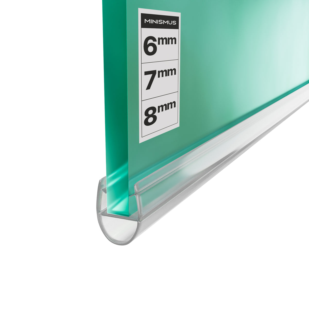 Junta para puerta de ducha de perfil D (2 x 1 metro)