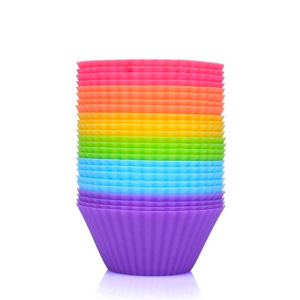 Paquete de 24 moldes reutilizables para cupcakes