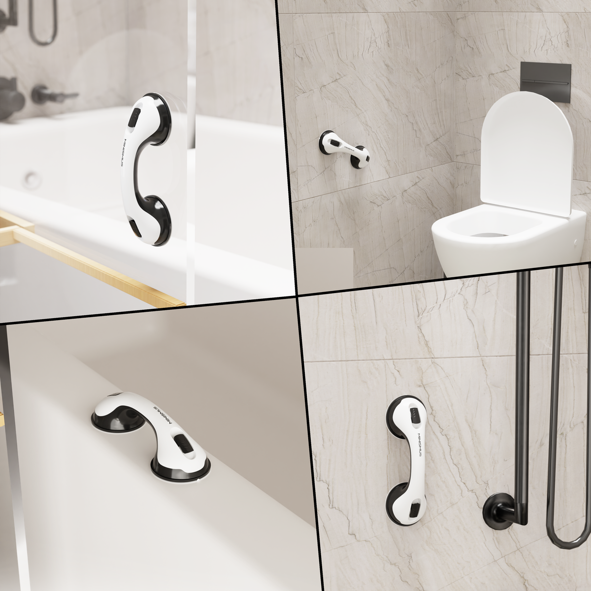 Badezimmer- & Duschgriff mit Saugnapf