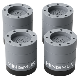 Waschmaschinen-Vibrationsdämpfer 6 cm aus rutschfestem Gummi, 4er-Set