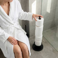 Stehender Toilettenpapierhalter für 5 zusätzliche Rollen