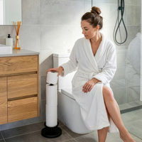 Stehender Toilettenpapierhalter für 5 zusätzliche Rollen