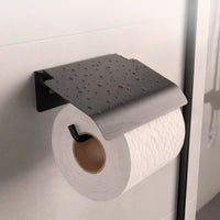 Wall mounted toilet paper holder with protective cover