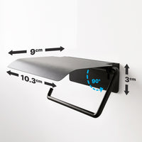 Wall mounted toilet paper holder with protective cover
