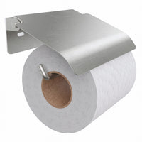 Wall mounted toilet paper holder with protective cover