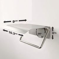 Wall mounted toilet paper holder with protective cover