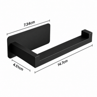 Porta Rotolo Carta Igienica da Parete in Acciaio Inox con Design Sottile