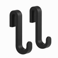 Crochet de Porte de Douche 2-Pack avec Revêtement en Silicone