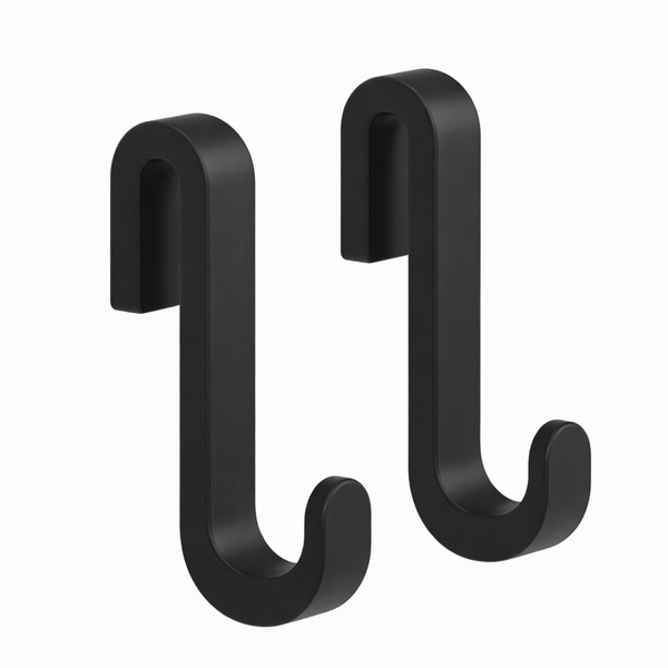 Crochet de Porte de Douche 2-Pack avec Revêtement en Silicone