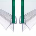 Dusjlist med vannstopp – 2x1 meter for 6–8 mm glassdører