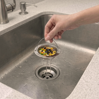 Cestello Scolapiatti con Manico in Acciaio Inossidabile per Lavello